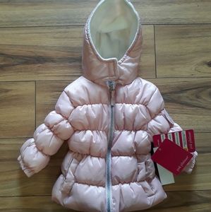 Pink Platinum Baby Puffer Coat